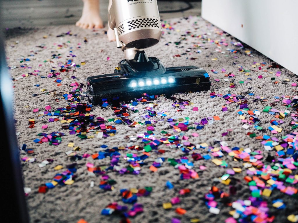 vacuuming