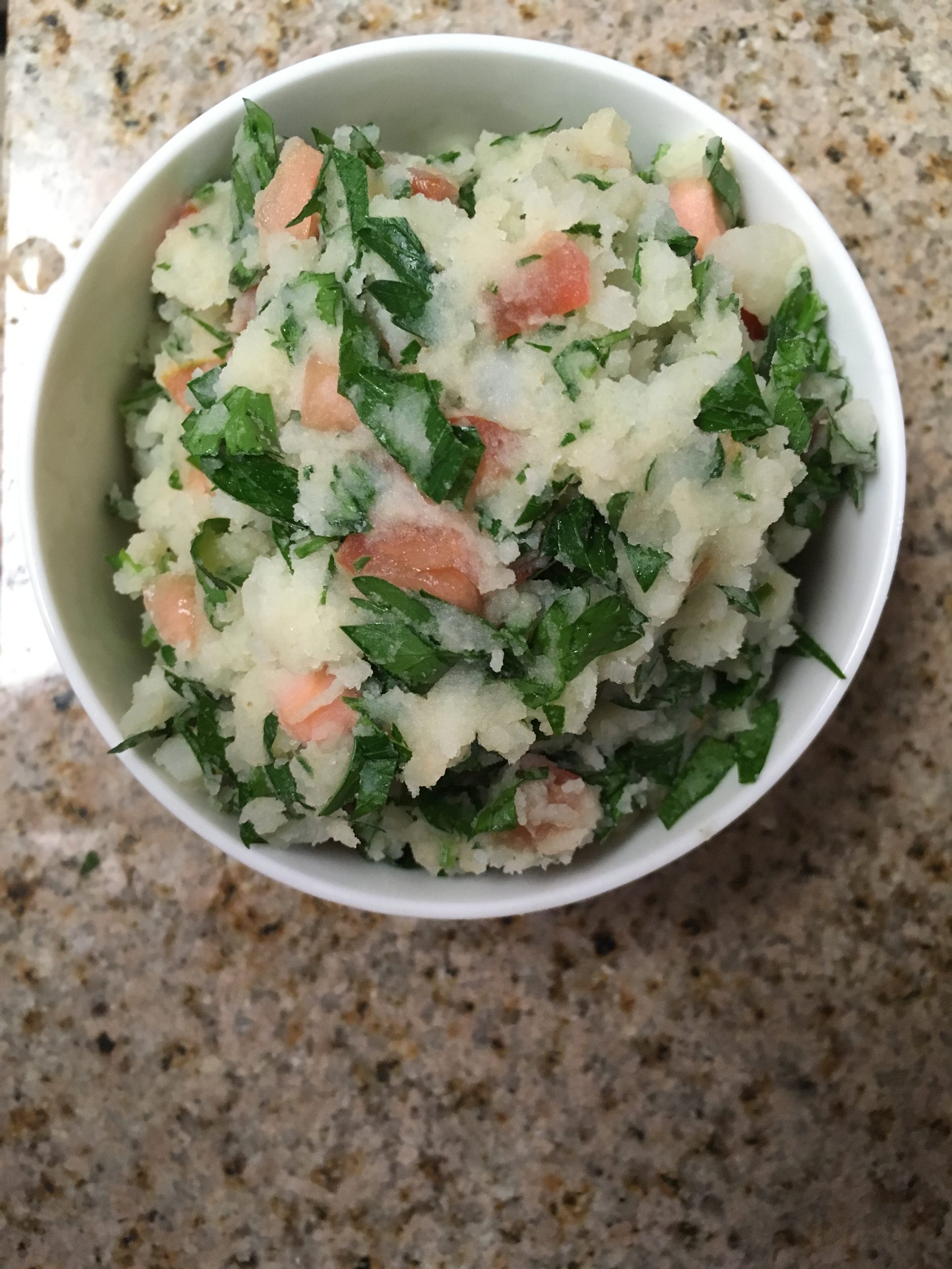 vegan food- potato salad