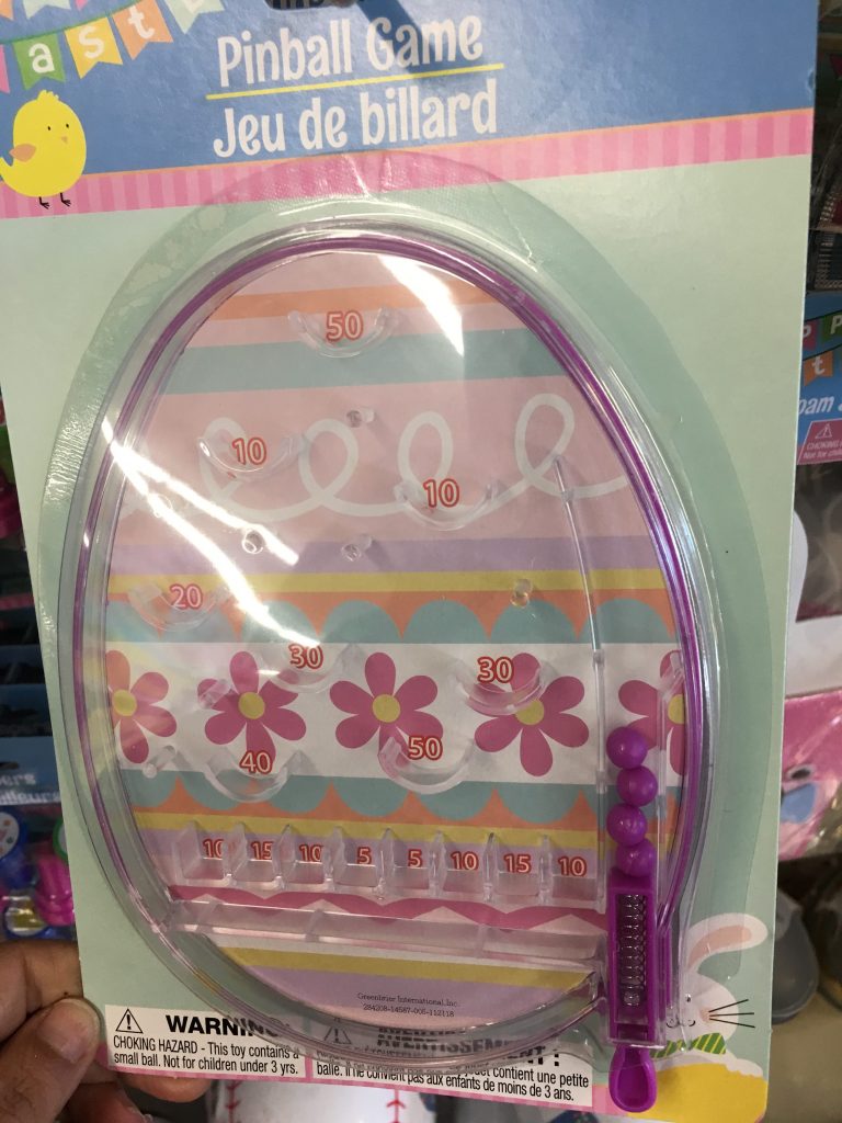 easter pin ball game dollar tree basket stuffer