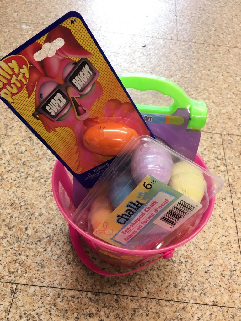 diy easter baskets with fillers from dollar tree