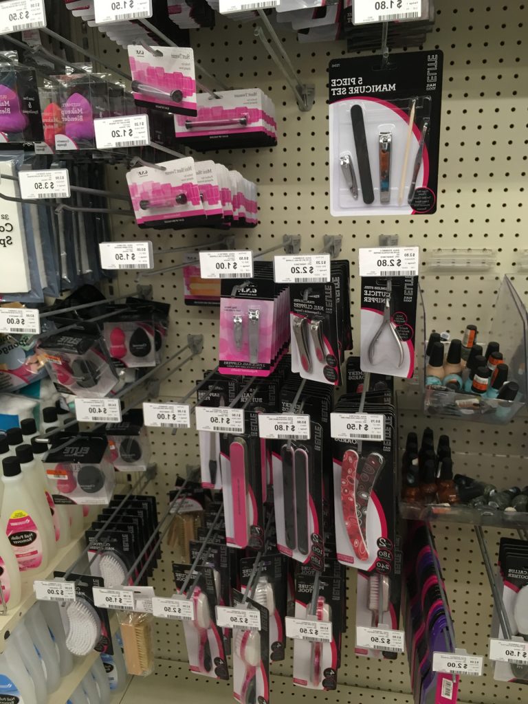 nail supplies and polish at Big Lots